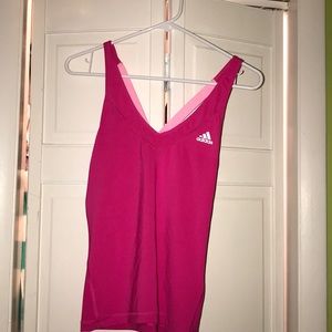 Hot pink adidas athletic tank (never worn)